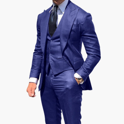 Herren Anzug dreiteilig mit Weste Jacke und Hose