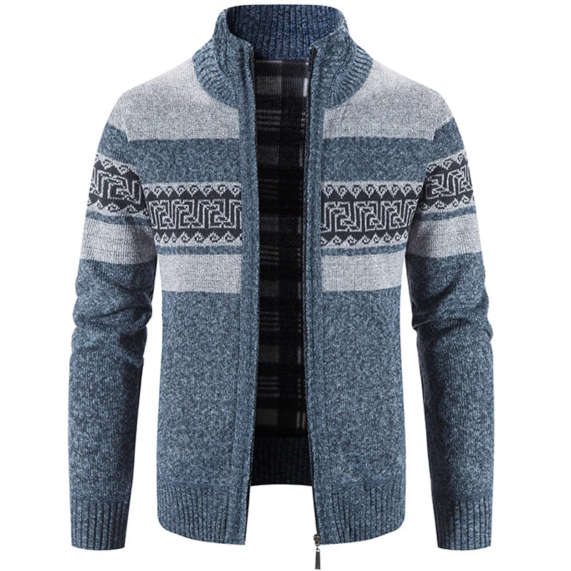 Vintage Winter Strickjacke für Männer