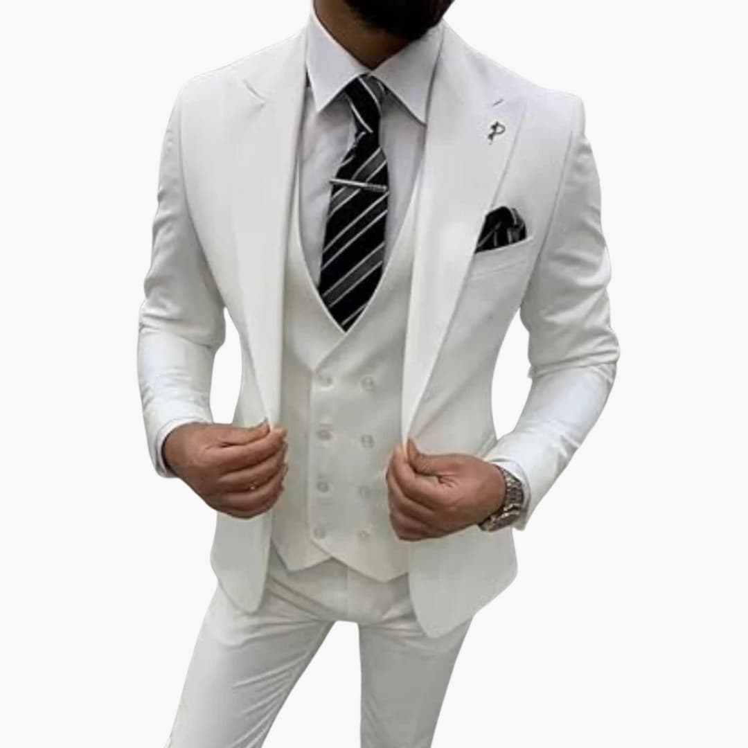 Herren Anzug dreiteilig mit Slim Fit für jede Saison