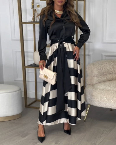 Sophie - Elegantes gestreiftes Kleid