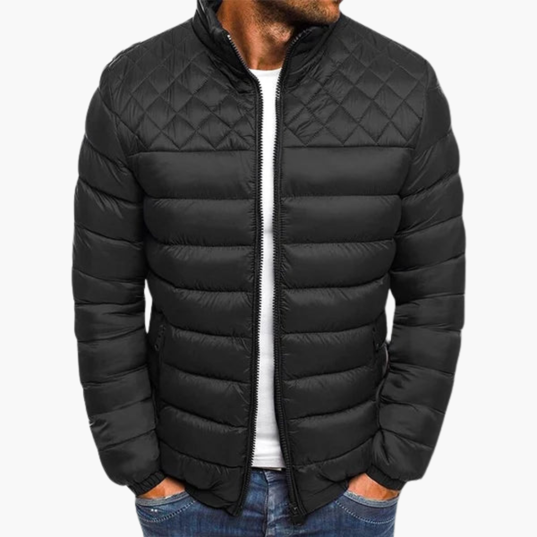 Elegante Steppjacke - Herren Winterjacke mit Reißverschluss