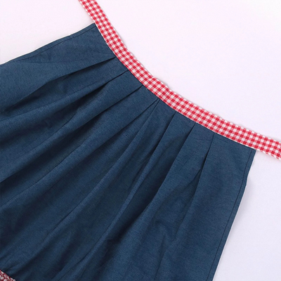 Damen Klassisches Blau Oktoberfest Dirndl Kleid