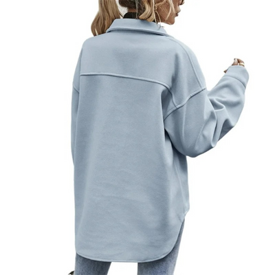 Sommerjacke mit Knöpfen und Taschen für Frauen