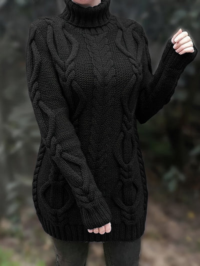 Langer Pullover für Damen
