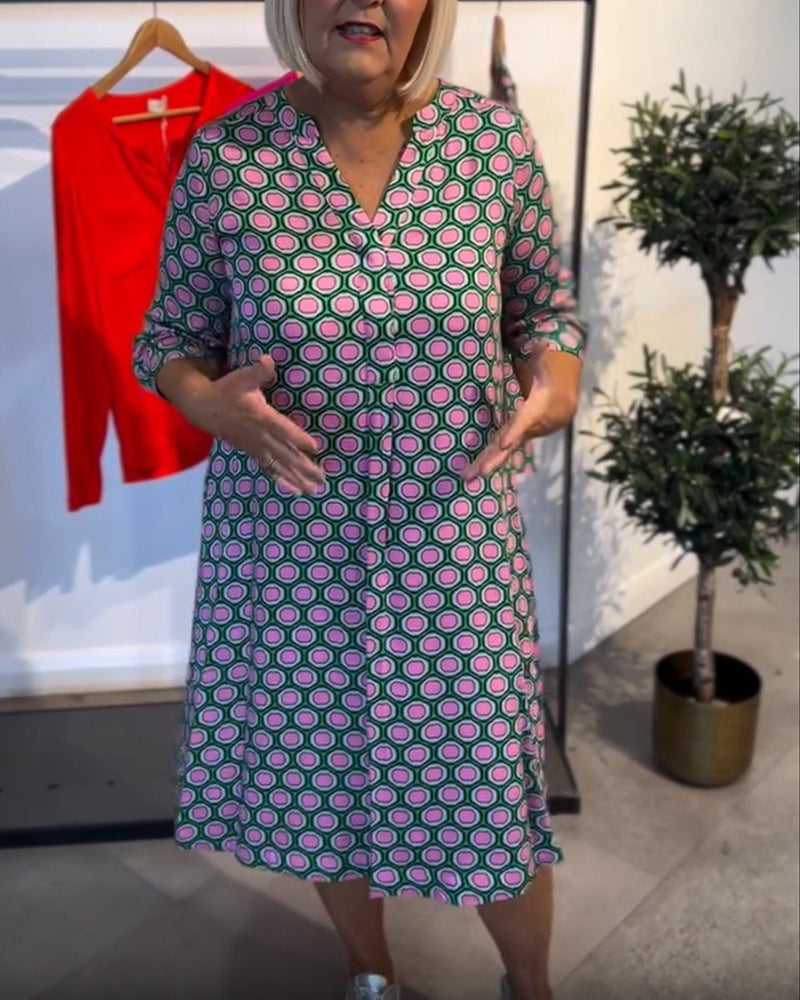 Kleid Mode lässig Kurzarm
