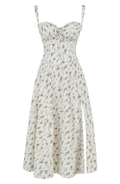 Ärmelloses Sommerkleid mit Schlitz für Damen