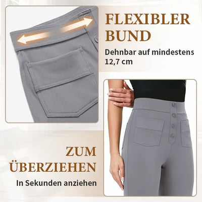 UNNA - ELASTISCHE FREIZEITHOSE MIT HOHEM BUND