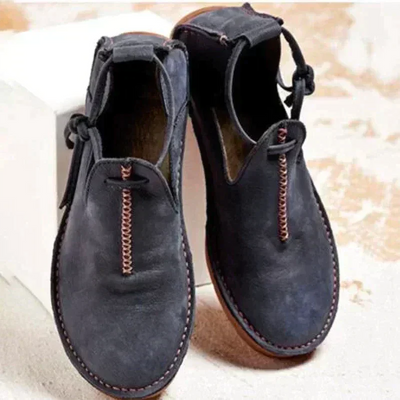 Heidi-Mode | Modische Wildlederschuhe mit Rutschfester Sohle für Komfort