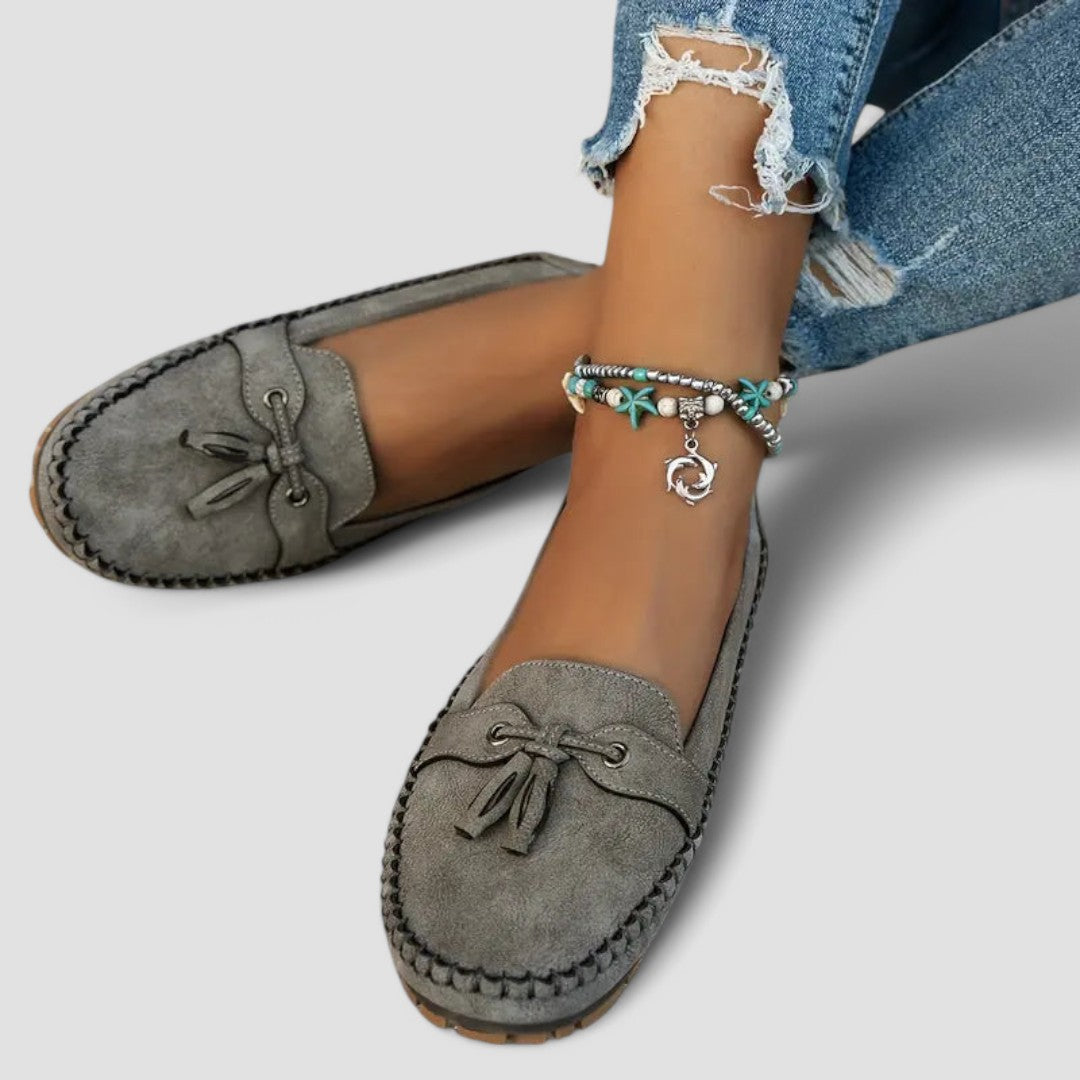 Charlotte | Bequeme Mokassins mit Schleife