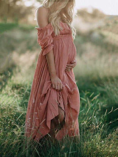 Heidi-Mode | Boho Chic: Umstandsmode Boot Hals Ranken Kleid