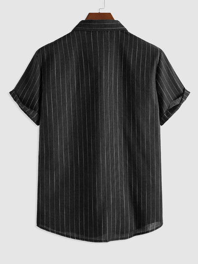 Tobias - Sommerchic Streifen Kurzärmliges Hemd