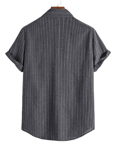 Tobias - Sommerchic Streifen Kurzärmliges Hemd