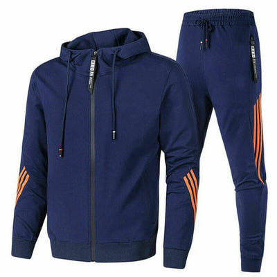 Bequemes Sportjacken- und Jogginghosen-Set für Männer