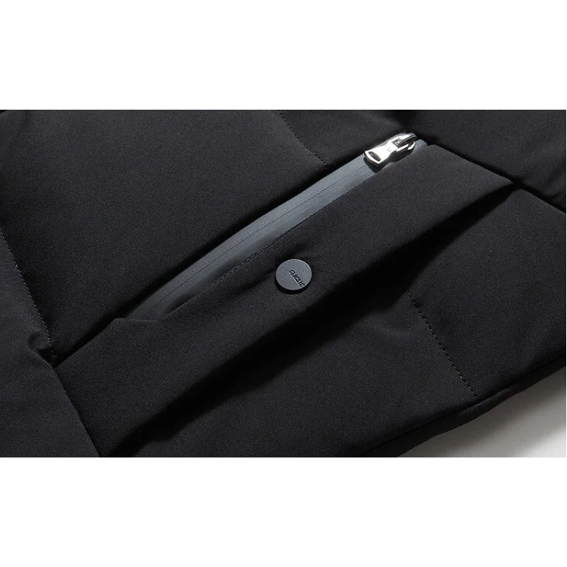 Winterjacke mit Fellimitat-Kapuze für Männer