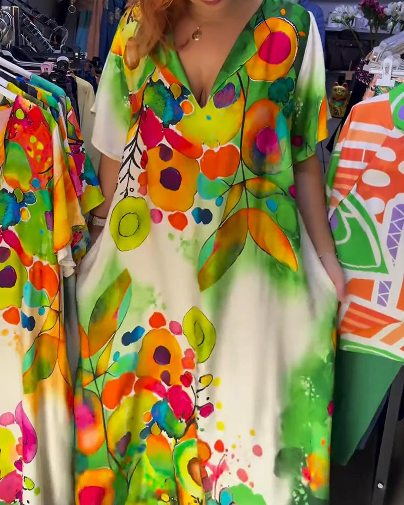 Kleid Lockere Mode Casual