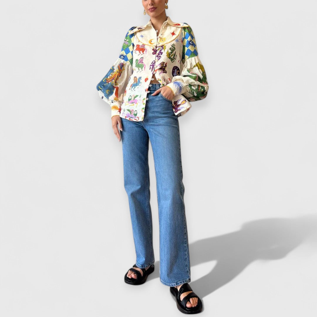 Nina | Vintage Lange Puffärmel