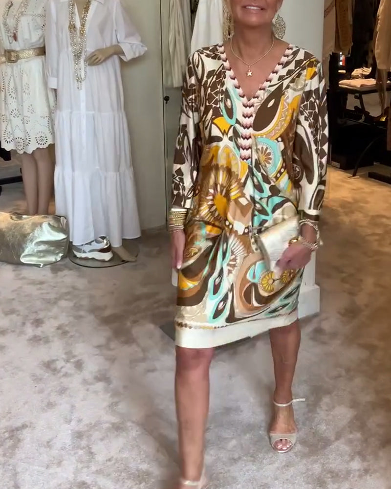 Marianne - Kleid mit Vintage-Druck