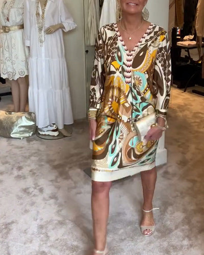 Marianne - Kleid mit Vintage-Druck