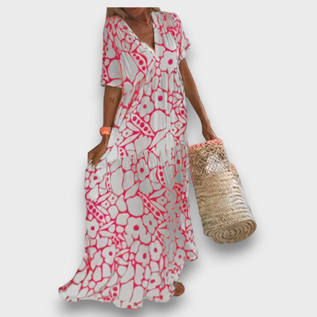 Melina – Luftiges kleid mit V-Ausschnitt