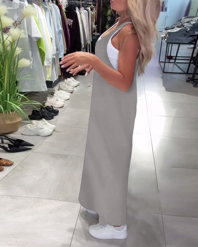 Kleid Schlankmachend Träger Casual