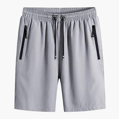 Herren Sommer Shorts mit Reißverschlusstaschen und Kordelzugbund