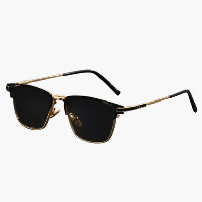 Damen Sonnenbrille mit eckiger Titanfassung und Polarisierung