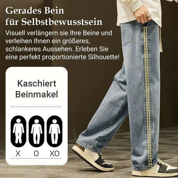 MIKE - GERADE JEANS IM JAPANISCHEN STIL