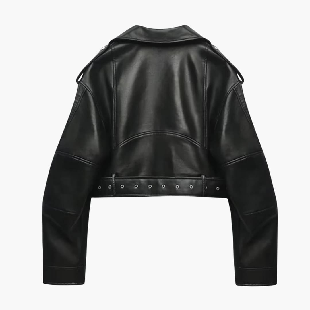 Kurze Bikerjacke für Damen