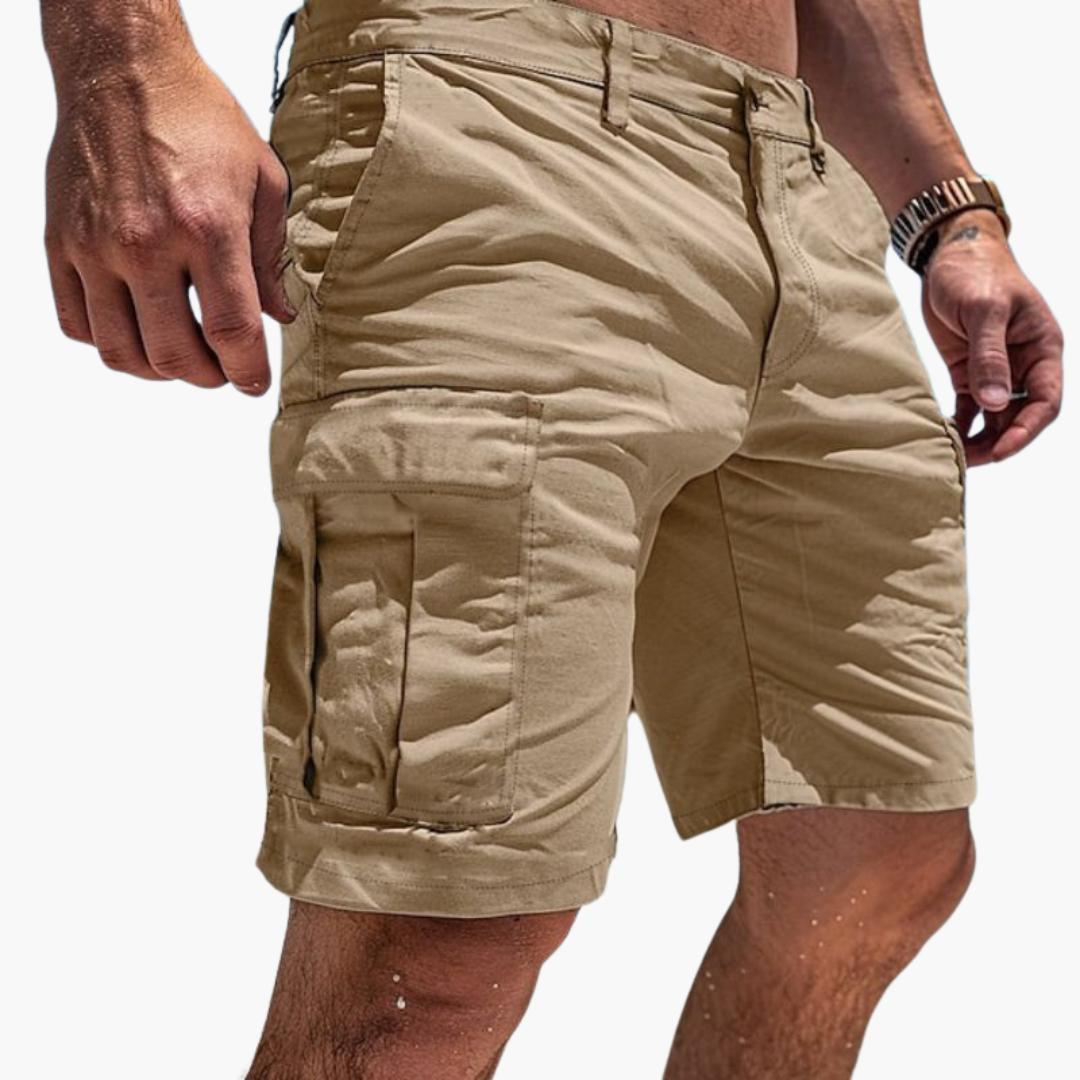 Herren Cargo-Shorts in Kniehöhe mit mehreren Taschen für den Sommer
