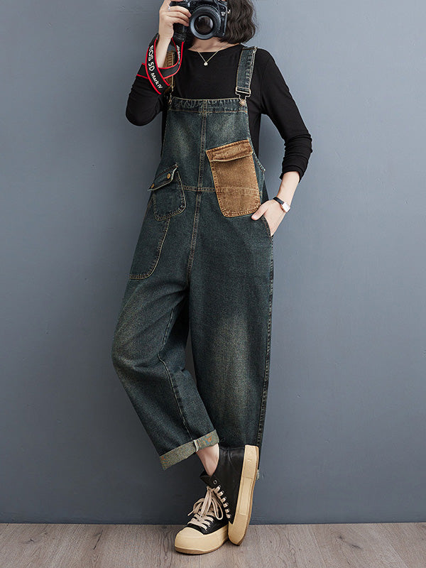 BERNADETTE - SCHLABBER-JUMPSUIT AUS DENIM