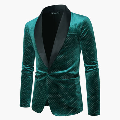 Herren Anzug zweiteilig mit Schalkragen und Satindetails