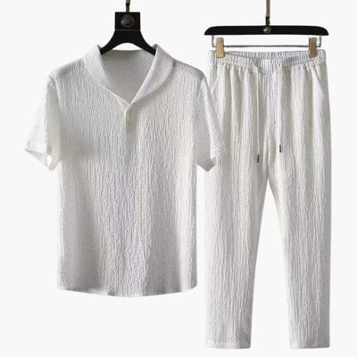 Herren Zweiteiler mit Langarmshirt und Hose für Frühjahr Herbst