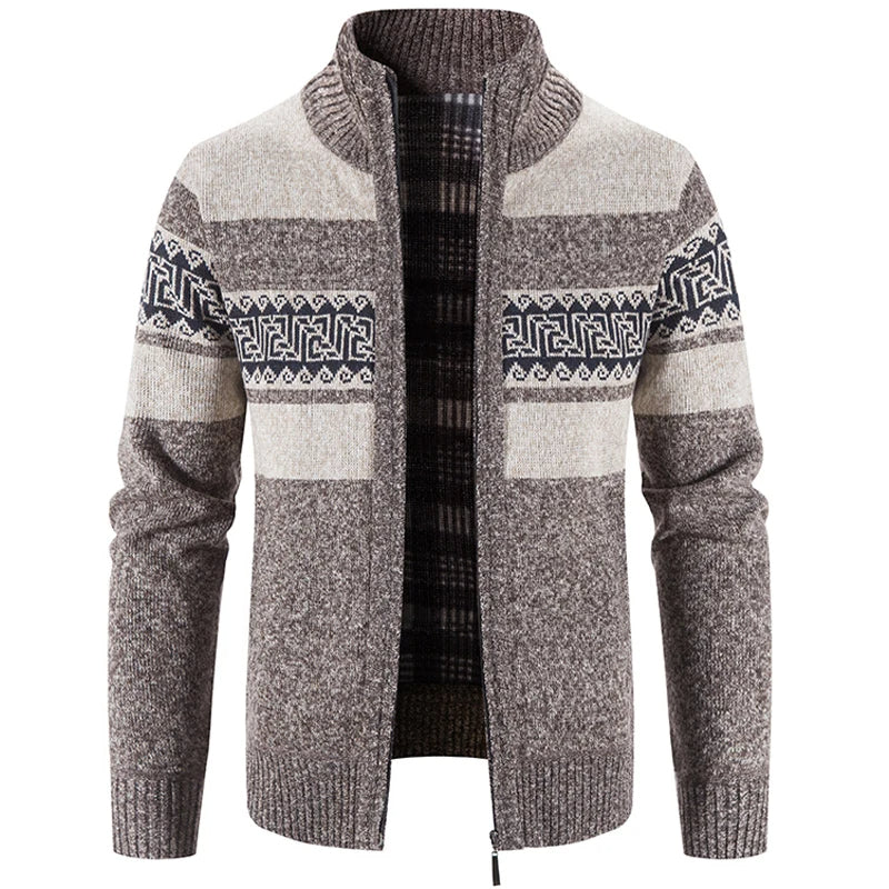 Vintage Winter Strickjacke für Männer