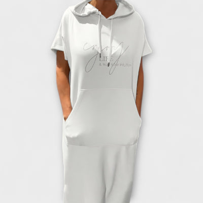 Daiselle – Lässiges Kapuzenkleid mit Taschen