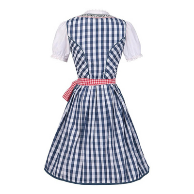Damen Festliches Dirndl Kleid | Midilänge im klassischen Trachtenstil