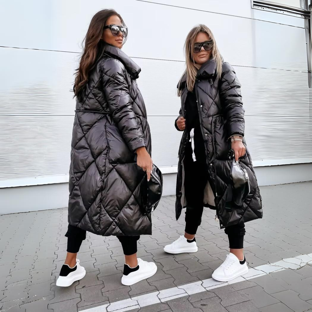 Bequemer Gepolsterter Mantel für Damen