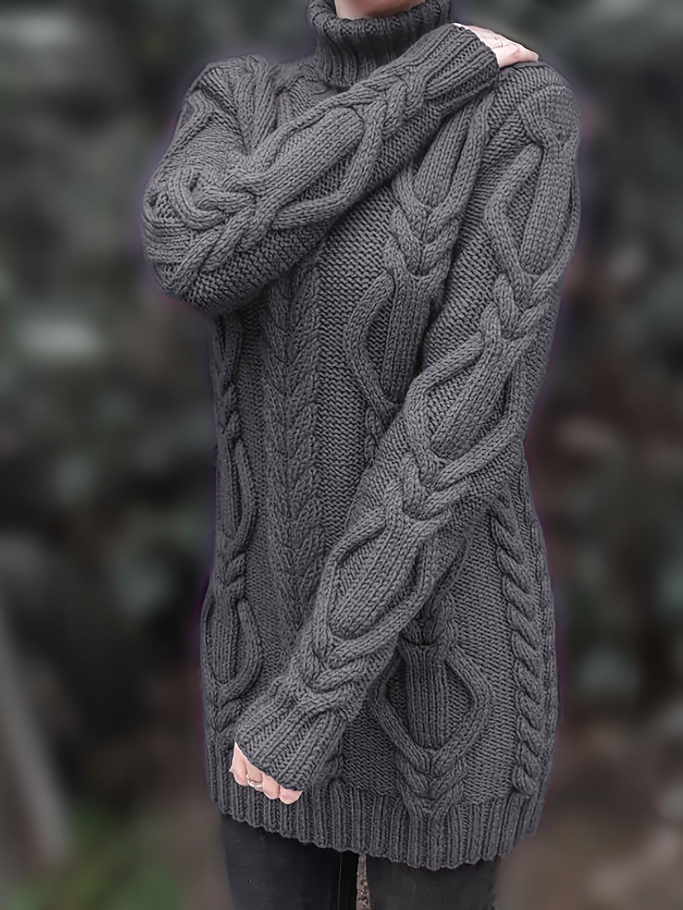 Langer Pullover für Damen