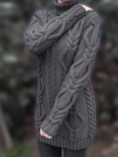 Langer Pullover für Damen