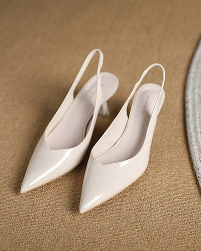 Heidi-Mode | Einfarbige, Temperamentvolle High Heels mit Spitzer Zehenpartie