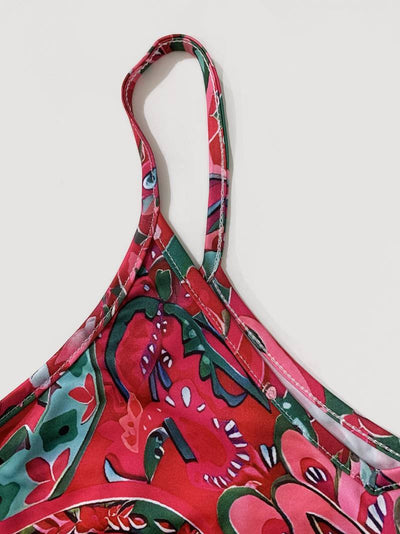 Ärmelloses Paisley-Cami-Kleid für Damen