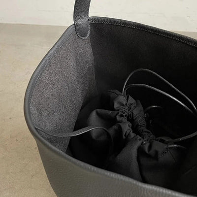 Große vegane Leder-Strandtasche – Braun, robust & stilvol