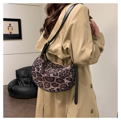 Heidi Mode | Vintage Umhängetasche mit Leopardenmuster