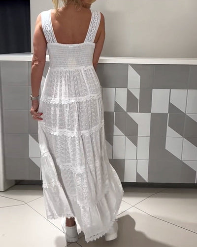 Kleid französisch einfarbig ärmellos