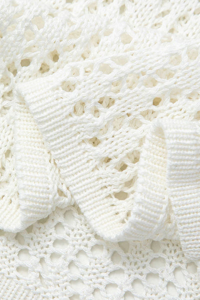 Cami – Weiße Häkel-Strandkleid mit Boho-Eleganz