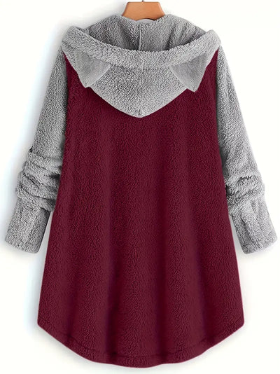Weiche Fleece-Winterjacke für Frauen