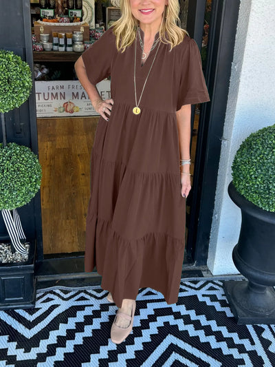 MARJOEIN - MIDIKLEID MIT KURZEN ÄRMELN