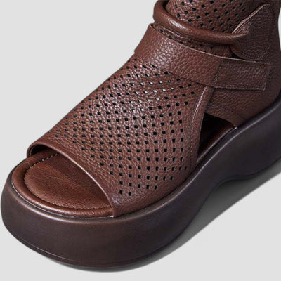 Eden | Vintage-Plateausandalen