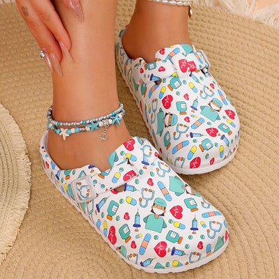 Heidi-Mode | Atmungsaktive und Leichte Rutschfeste Clogs