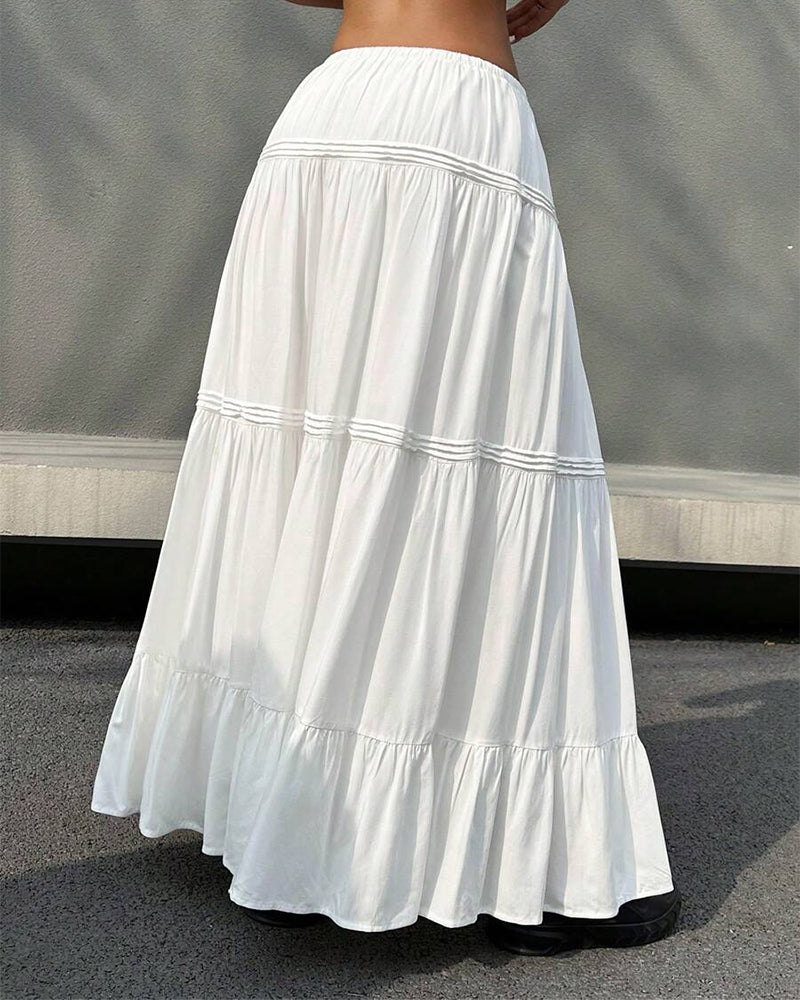 Rock Schleife Drapiert Plissiert Schwingend