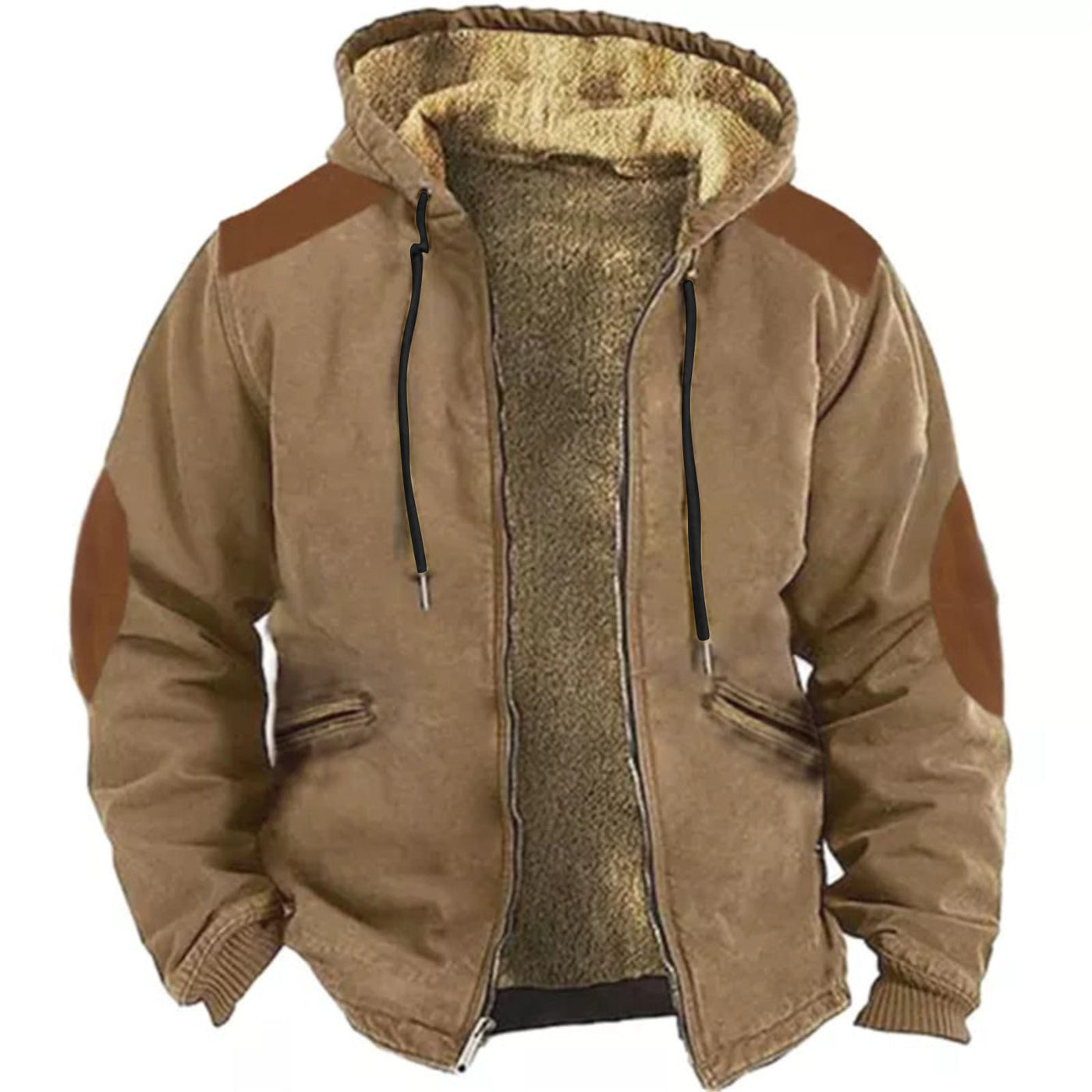 Warme Winterjacke mit Kapuze für Männer